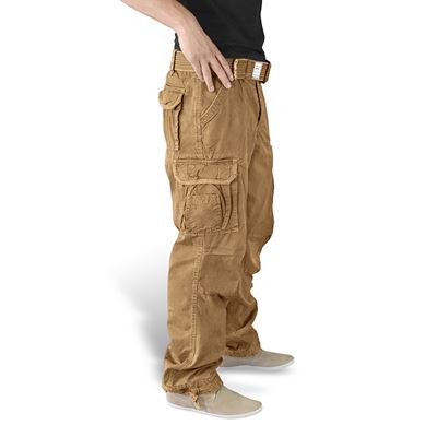 Beige military pants top